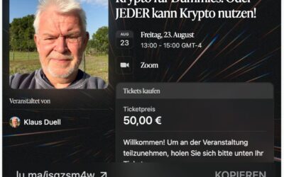 So geht Krypto. Und: Zahlen mit Krypto per E-Mail? Proton-Wallet! Geschenkt!